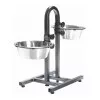 Trixie fém tál állványon kutyának 2x2,8l/24cm TRX2497